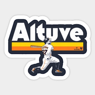 Jose Altuve Slugger Swing Sticker